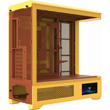 Thermaltake View 600 TG BuThermaltakeer Caramel, Big-Tower-Gehäuse gelb, Tempered Glass