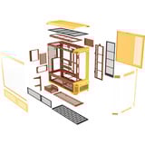 Thermaltake View 600 TG Butter Caramel, Big-Tower-Gehäuse gelb, Tempered Glass