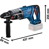 Bosch Akku-Bohrhammer GBH 18V-28 D Professional solo, 18Volt XL-BOXX blau/schwarz, ohne Akku und Ladegerät, in XL-BOXX