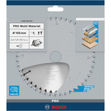 Bosch Professional PRO Multi Material Kreissägeblatt, Ø 160mm, 42Z Bohrung 20mm, für Handkreissägen