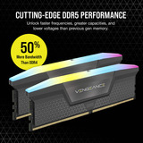 Corsair DIMM 32 GB DDR5-6000 (2x 16 GB) Dual-Kit, Arbeitsspeicher schwarz, CMH32GX5M2B6000Z28, Vengeance RGB, INTEL XMP, AMD EXPO
