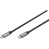 Digitus USB 3.2 Gen 1 Anschlusskabel USB-C > USB-C schwarz/grau, 1 Meter, PD, Laden mit bis zu 60 Watt