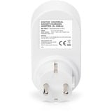 Digitus Universal Steckdosenadapter, mit 2x USB-A weiß/grau