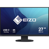 EIZO FlexScan EV2740S-BK, LED-Monitor 68.5 cm (27 Zoll), schwarz, UltraHD/4K. IPS, USB-C, HDMI, DP, USB-Hub