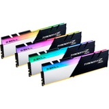 G.Skill DIMM 32 GB DDR4-3200 (4x 8 GB) Quad-Kit, Arbeitsspeicher schwarz/weiß, F4-3200C14Q-32GTZN, Trident Z Neo, INTEL XMP