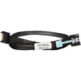 ICY BOX Kabel MCIO x4 SFF-TA-1016 > MCIO x4 SFF-TA-1016 schwarz, 50cm