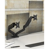ICY BOX Monitorhalterung IB-MS204-T schwarz, für 2 Monitore bis 32" (81cm)