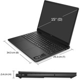 OMEN HyperX OMEN 15-gb0057ng, Gaming-Notebook AMD Ryzen 5 240, NVIDIA GeForce RTX 5060, 16 GB DDR5, 512 GB (512 GB SSD), ohne Betriebssystem