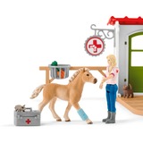 Schleich Farm World Tierarzt-Praxis mit Haustieren, Spielfigur 