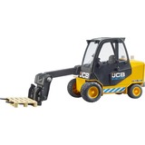 bruder 02512 JCB Teletruk mit Palette, Modellfahrzeug gelb/schwarz