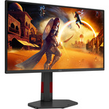 AOC Q25G4SR, Gaming-Monitor 62.2 cm (24.5 Zoll), schwarz/rot, QHD, Fast-IPS, HDR, HDMI, DP, 300Hz Panel