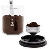 Bialetti Aufbewahrungsglas für Kaffeepulver transparent/schwarz