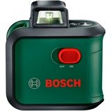 Bosch Heimwerken & Garten Kreuzlinienlaser AdvancedLevel 360 grün/schwarz, grüne Laserlinien, Reichweite Ø 24 Meter