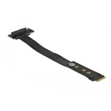 DeLOCK M.2 Key M zu U.2 SFF-8639 NVMe Adapter gewinkelt mit 20 cm Kabel, Schnittstellenkarte 