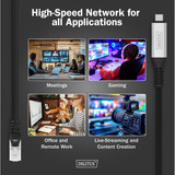 Digitus USB-C 3.2 Gen1 > RJ-45 Ethernet Kabel, 1Gbit/s, Adapter schwarz, 15 Meter, 10/100/1.000Mbit/s