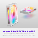 NZXT F120 RGB, Gehäuselüfter weiß, 120 mm