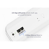 Netgear ORBI RBE770-100EUS  WIFI 7 MESH Zusatzsatellit, Mesh Access Point weiß, Tri-Band WiFi 7