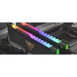 Patriot DIMM 32 GB DDR4-3600 (2x 16 GB) Dual-Kit, Arbeitsspeicher schwarz, PVSR432G360C8K, Viper Steel RGB, INTEL XMP