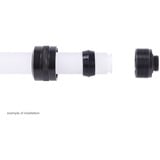 Alphacool Eiszapfen PRO 13mm HardTube Fitting G1/4 - Deep Black, Verbindung schwarz, 6er Set