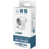 Ansmann USB-Ladegerät Home Socket HS220 / 3 A / 20 W / 2 Port weiß