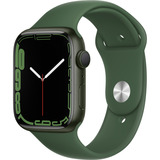 Apple Watch Series 7 Generalüberholt, Smartwatch grün/grün, 45 mm, Sportarmband, Aluminium-Gehäuse