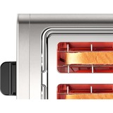 Bosch Home Kompakt-Toaster DesignLine TAT5P420DE edelstahl/schwarz, 970 Watt, für 2 Scheiben Toast