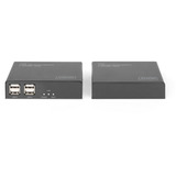 Digitus 4K HDBaseT 2.0 HDMI KVM Extender Set, HDMI Verlängerung schwarz, 100 m