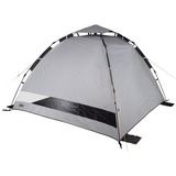 High Peak Strandmuschel Calida 80, Zelt silber/grau, Regenschirm-System