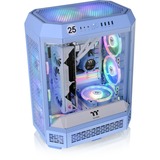 Thermaltake The Tower 600 Hydrangea Blue, Tower-Gehäuse hellblau, Tempered Glass x 3