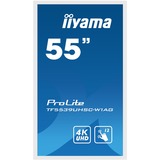 iiyama ProLite TF5539UHSC-W1AG, Public Display weiß, UltraHD/4K, IPS, HDMI