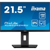 iiyama ProLite XUB2292HSU-B6, LED-Monitor 55 cm (22 Zoll), schwarz (matt), FullHD, IPS, AMD Free-Sync, 100Hz Panel