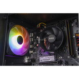 ALTERNATE Gaming-PC Basic Edition • AMD Radeon™ 760M • AMD Ryzen™ 5 8600G • 32 GB RAM schwarz/transparent, Windows 11 Home 64-Bit