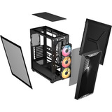 Corsair 3200D RS ARGB Black, Tower-Gehäuse schwarz, Tempered Glass 