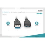 Digitus USB 3.2 Gen 1 Anschlusskabel USB-A > Micro USB-B schwarz, 1 Meter