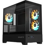 GIGABYTE C201 Panoramic, Tower-Gehäuse schwarz, Tempered Glass x 2