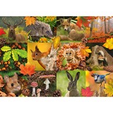Jumbo Puzzle Tiere im Herbst 