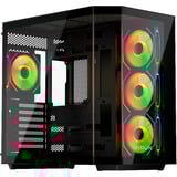 Krux Empero, Tower-Gehäuse schwarz, Tempered Glass x 2