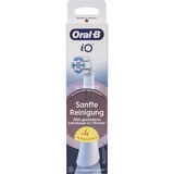 Oral-B Oral-B iO Sanfte Reinigung 4er, Aufsteckbürste weiß, für empfindliche Bereiche und gesünderes Zahnfleisch
