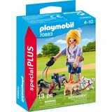 PLAYMOBIL 70883 Hundesitterin, Konstruktionsspielzeug Mit vier quirligen Hunden