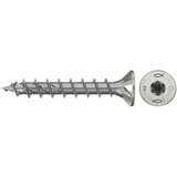 fischer Spanplattenschraube PowerFast II 5,0x30 Senkkopf TX 200 Stück, mit Vollgewinde, Edelstahl A2