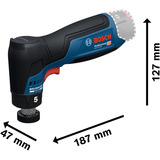 Bosch Akku-Exzenterschleifer GEX 12V-32 Professional solo, 12Volt blau/schwarz, ohne Akku und Ladegerät
