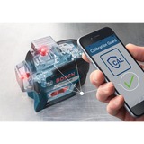 Bosch Professional Linienlaser GLL 3-80 C Professional, Laser-Empfänger LR 7, L-BOXX, Kreuzlinienlaser blau/schwarz, mit roten Laserlinien, Li-Ionen Akku 2,0Ah