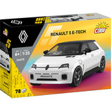 COBI Renault 5 E-Tech, Konstruktionsspielzeug weiß, Maßstab 1:35