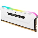 Corsair DIMM 32 GB DDR4-3200 (4x 8 GB) Quad-Kit, Arbeitsspeicher weiß, CMH32GX4M4E3200C16W, Vengeance RGB PRO SL, INTEL XMP