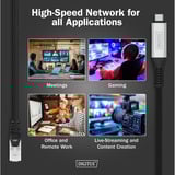 Digitus USB-C 3.2 Gen1 > RJ-45 Ethernet Kabel, 1Gbit/s, Adapter schwarz, 10 Meter, 10/100/1.000Mbit/s