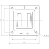 Digitus Universal Wandhalterung für Monitore schwarz