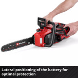 EINHELL Professional Akku-Kettensäge GP-LC 36/40 Li BL-Solo, 36Volt (2x18V) rot/schwarz, ohne Akku und Ladegerät