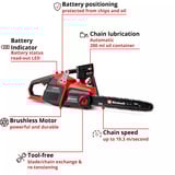 EINHELL Professional Akku-Kettensäge GP-LC 36/40 Li BL-Solo, 36Volt (2x18V) rot/schwarz, ohne Akku und Ladegerät