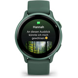 Garmin vívoactive 6, Smartwatch jaspisgrün/jaspisgrün metallic, 42 mm, Silikon-Armband