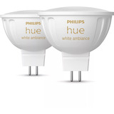 Philips HUE White Ambiance MR16 Smarter Spot Doppelpack 400 lm, LED-Lampe 